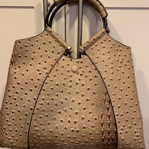 Tan Croc Look bag